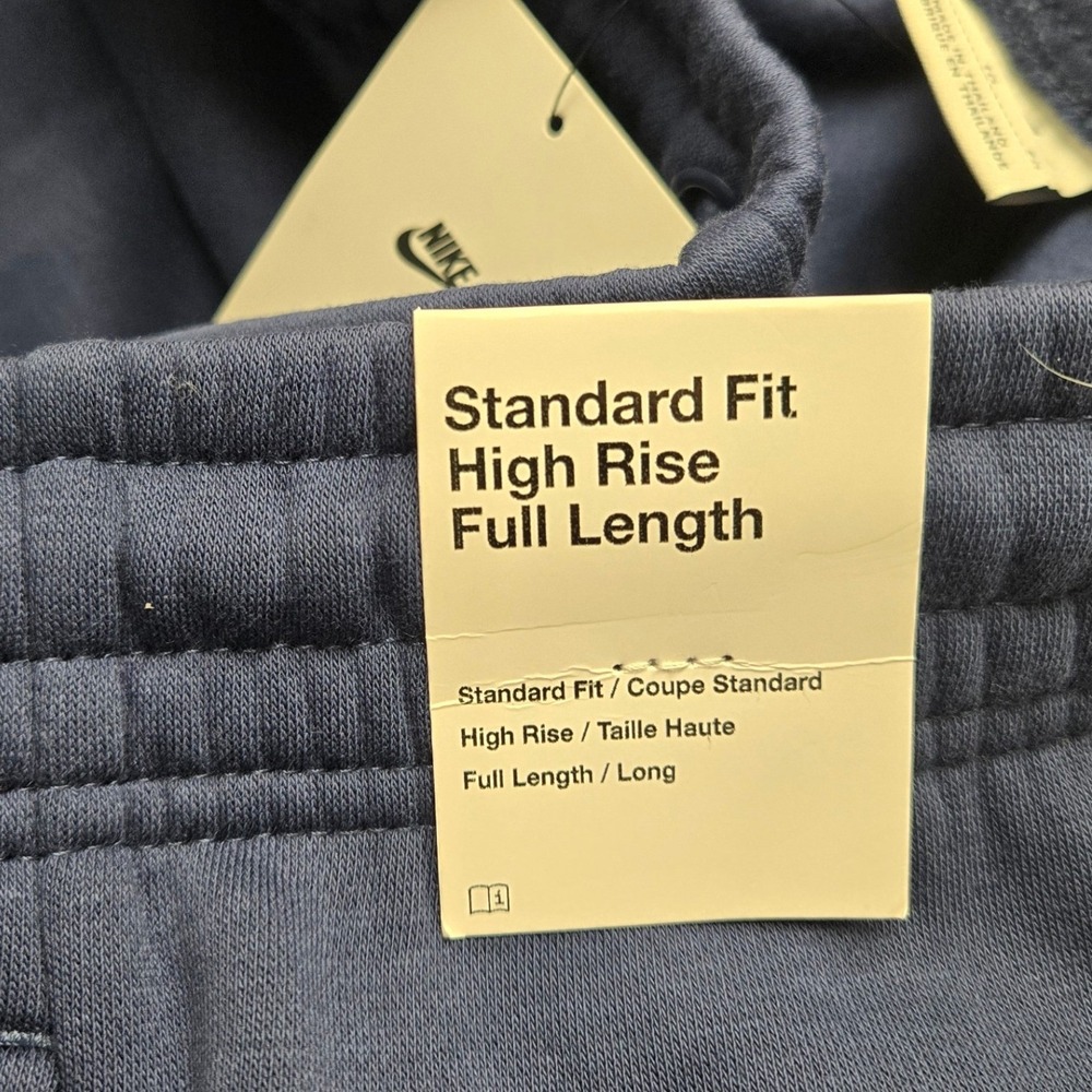 Nike Womens XL Phoenix Fleece Wide Leg Sweatpants Navy Blue High Rise Standard - Picture 10 of 14